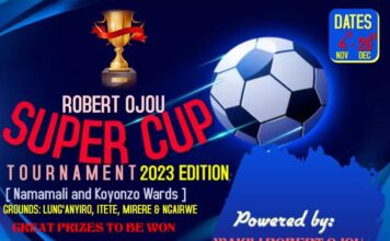 Wakili Robert Ojou’s Super Cup Tournament to Kick off in November