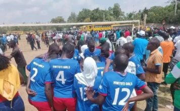 Mwitoti Girls’ Shock Volleyball Giants Lugulu Girls’ to Clinch Western Crown.
