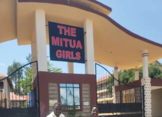 HOD Mathematics Gifts Chief Principal a Ram in Appreciation of Exceptional Leadership at Mitua School.